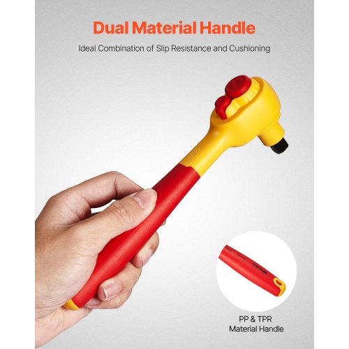 Insulated Socket Set 16Piece Insulated Wrench Tool Set 1000V Insulated