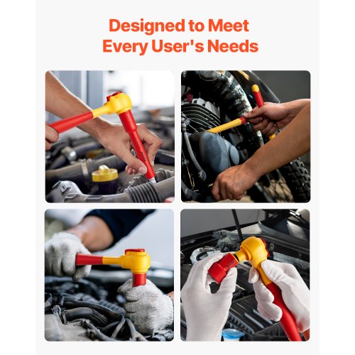 Insulated Socket Set 16Piece Insulated Wrench Tool Set 1000V Insulated