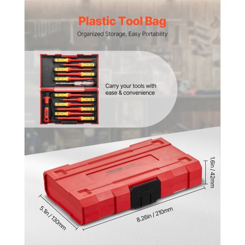 Insulated Screwdriver Set 13Piece Insulated Tool Set for Electricians 1000V
