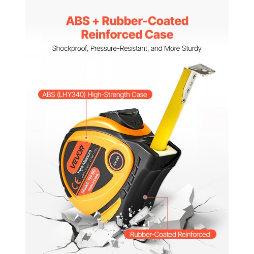 Tape Measure 25 ft Length Measuring Tape with Retractable Imperial and Metric