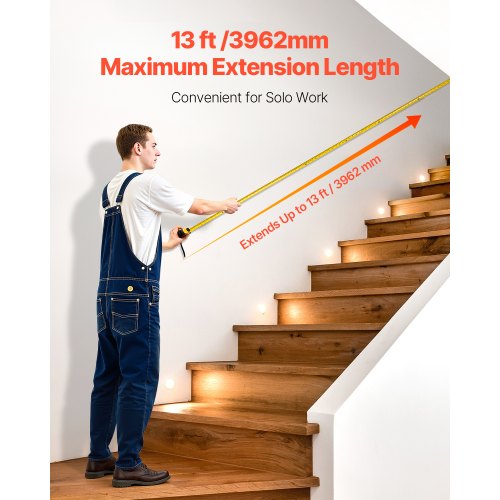 Tape Measure 25 ft Length Measuring Tape with Retractable Imperial and Metric