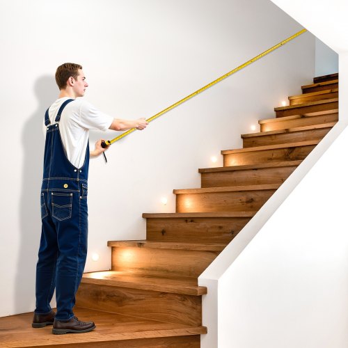 Tape Measure 25 ft Length Measuring Tape with Retractable Imperial and Metric