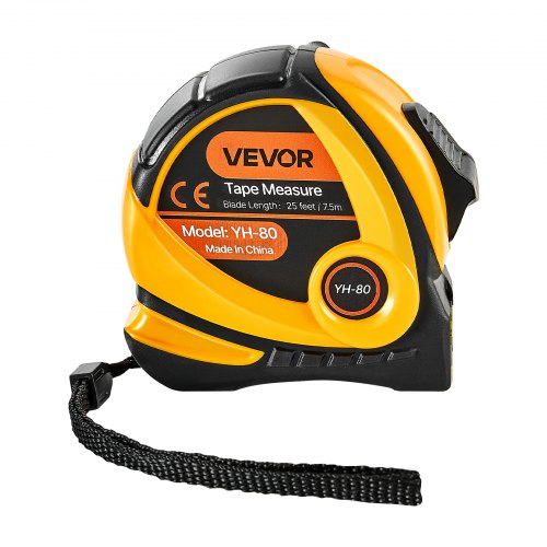 Tape Measure 25 ft Length Measuring Tape with Retractable Imperial and Metric