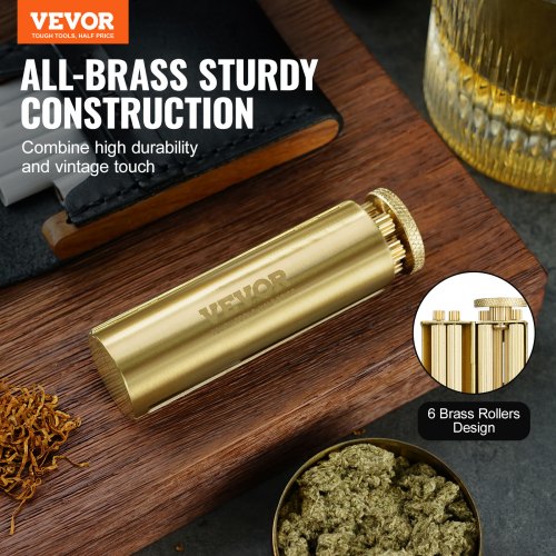 Cigarette Rolling Machine Solid Brass Cigarette Roller Manual Tobacco
