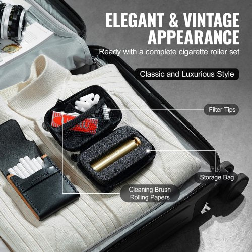 Cigarette Rolling Machine Solid Brass Cigarette Roller Manual Tobacco
