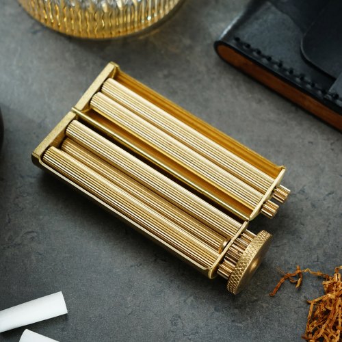 Cigarette Rolling Machine Solid Brass Cigarette Roller Manual Tobacco
