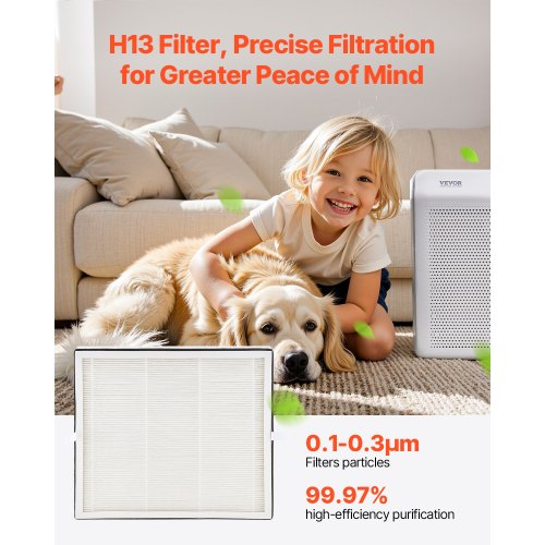 Air Purifier Replacement Filter H13 3in1 Compact Lightweight