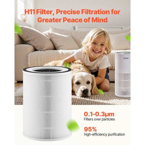 Air Purifier Replacement Filter H11 2in1 Compact Lightweight