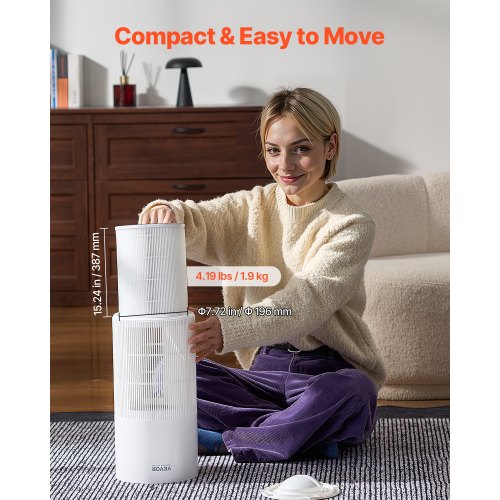 Air Purifier H11 HEPA Layer 1100 ft²h Smart Air Purifier with Speed