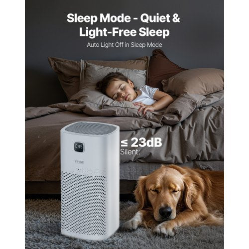 Air Purifier H13 HEPA Layer 2018 ft²h Smart Air Purifier with Speed