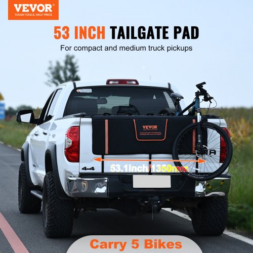 53inch Tailgate Pad 5Bike Pickup Truck Bed Tailgate Pad Protector Cover –