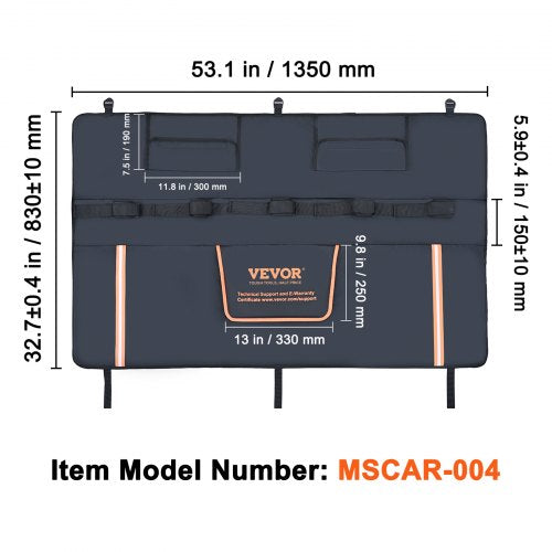 53inch Tailgate Pad 5Bike Pickup Truck Bed Tailgate Pad Protector Cover –