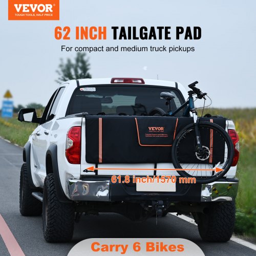 Tailgate Bike Pad 62 Truck Tailgate Pad Carry 6 Mountain Bikes Tailgate