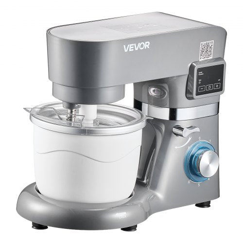 Ice Cream Maker 1.8 Qt Capacity 6Speed Electric Stand Mixer with LED