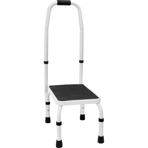 Step Stool 1Step 330lbs Capacity 3 Adjustable Height with Handle Steel
