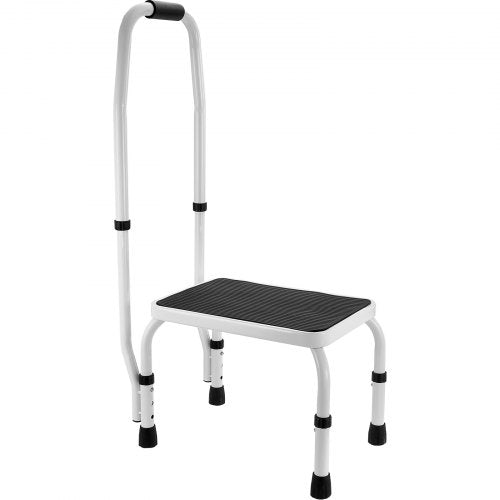 Step Stool 1Step 330lbs Capacity 3 Adjustable Height with Handle Steel