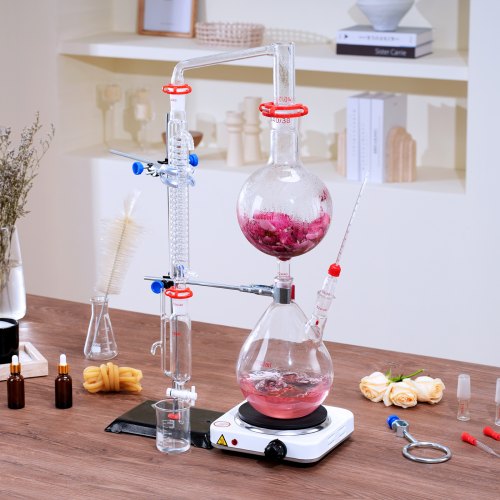 Essential Oil Distillation Kit 2000ml Distillation Apparatus 33 Boro Lab