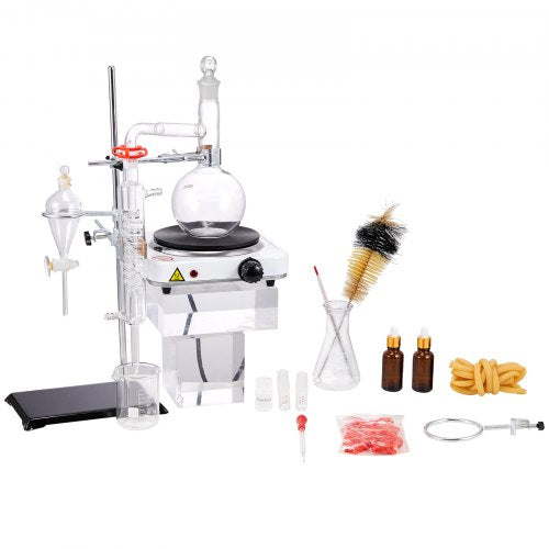 Essential Oil Distillation Kit 500ml Distillation Apparatus 33 Boro Lab