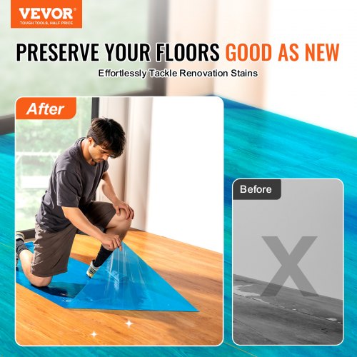Carpet Protection Film 24 x 200 Floor and Surface Shield with Self