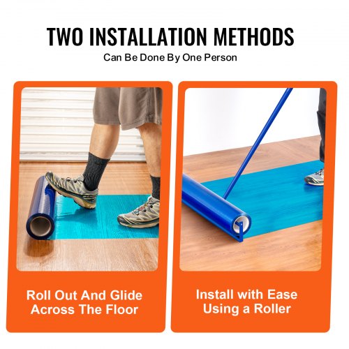 Carpet Protection Film 24 x 200 Floor and Surface Shield with Self