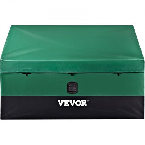 Outdoor Storage Box 100 Gallon Waterproof PE Tarpaulin Deck Box with Galvanized