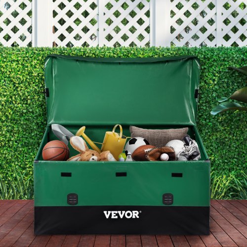 Outdoor Storage Box 150 Gallon Waterproof PE Tarpaulin Deck Box