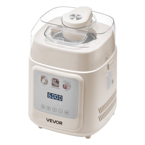 Upright Automatic Ice Cream Maker with Builtin Compressor 1 Quart No