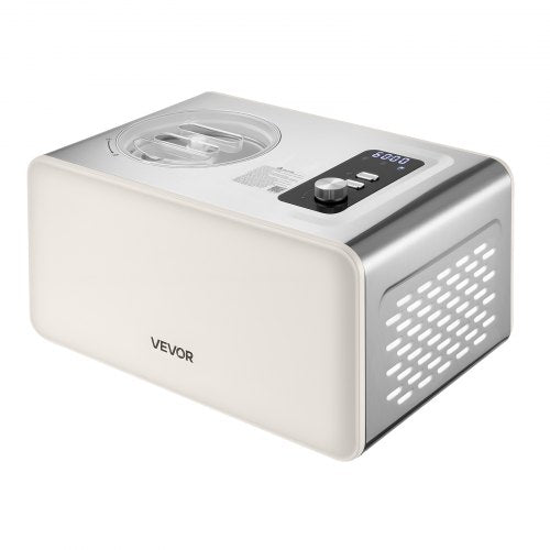 Automatic Ice Cream Maker with Builtin Compressor 2 Quart No Prefreezing