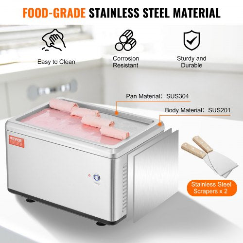 Fried Ice Cream Roll Machine 126 x 85 StirFried Ice Cream Pan