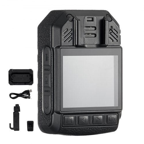 1440P HD Police Body Camera 128GB Body Cam with Audio Video Recording