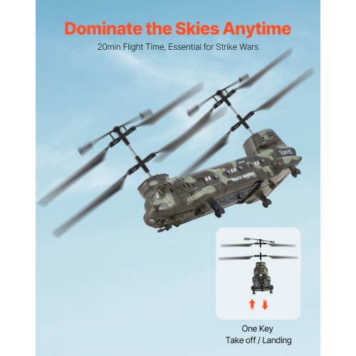 RC Helicopter 24GHz Military Remote Control Helicopter 35 Channel RC