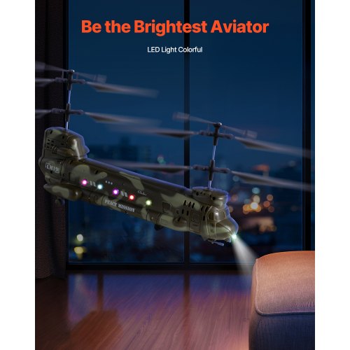 RC Helicopter 24GHz Military Remote Control Helicopter 35 Channel RC