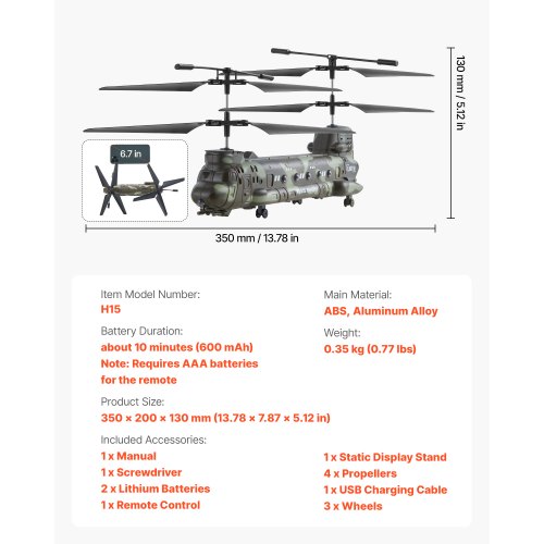 RC Helicopter 24GHz Military Remote Control Helicopter 35 Channel RC