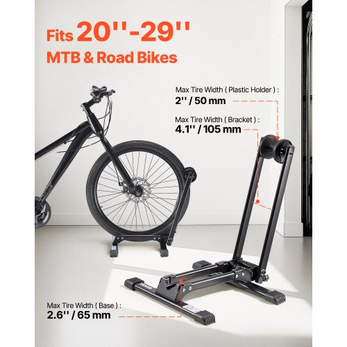 Bike Rack Fits 20 to 29 Inch Mountain Road Bikes Alloy Steel