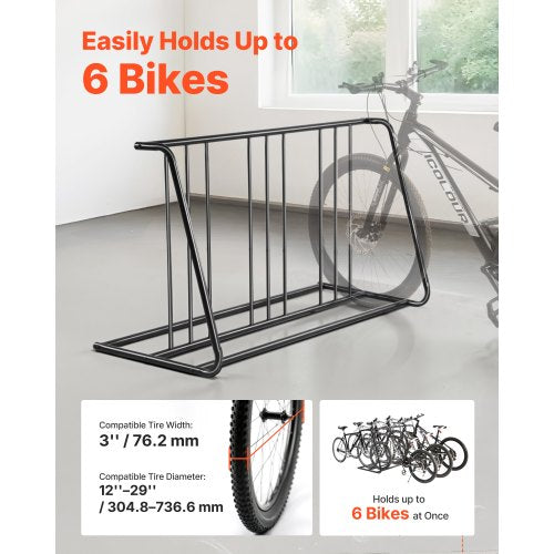 Bike Rack Fits Tire Width 3 Inch76.2 mm Carbon Steel DoubleSided Grid
