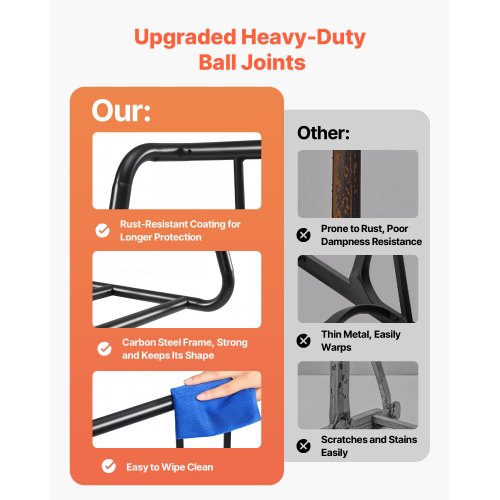 Bike Rack Fits Tire Width 3 Inch76.2 mm Carbon Steel DoubleSided Grid
