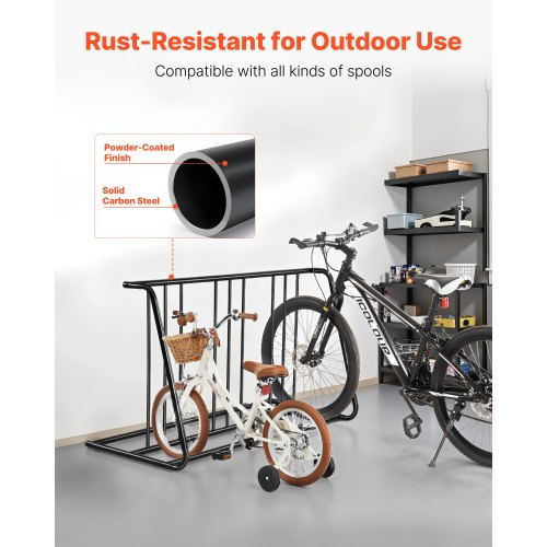 Bike Rack Fits Tire Width 3 Inch76.2 mm Carbon Steel DoubleSided Grid