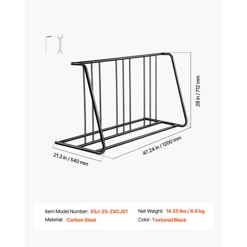 Bike Rack Fits Tire Width 3 Inch76.2 mm Carbon Steel DoubleSided Grid