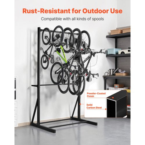 Bike Rack 300LBS136KG Capacity for up to 5 Bikes Freestanding Bike