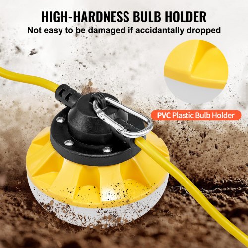 100FT Construction String Lights 100W 10000LM 10PCs String Work Light