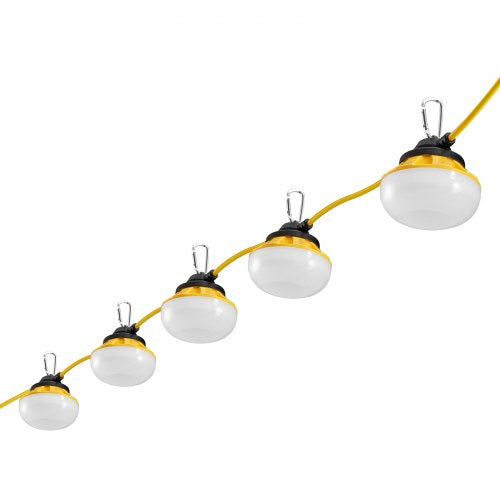 100FT Construction String Lights 100W 10000LM 10PCs String Work Light