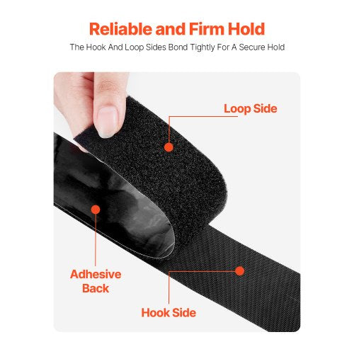 15 ft x 2 in Hook Loop Tape and 16.4 ft x 094 in DoubleSide Strips Nylon