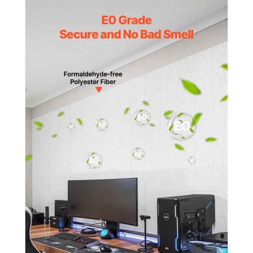 18 Pack Acoustic Panels with Self Adhesive 118 x 118 x 0.4 inch Sound