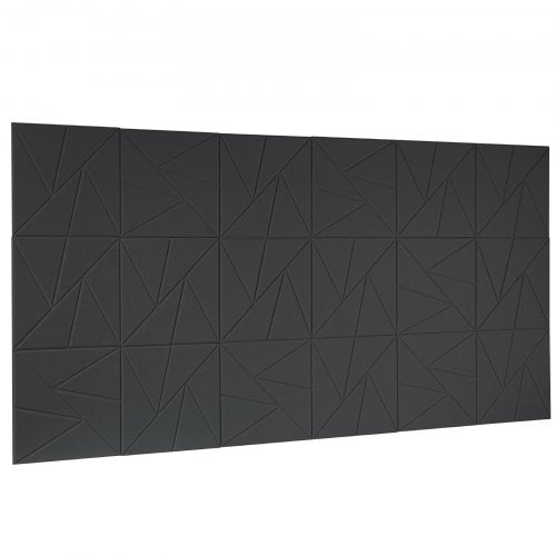 18 Pack Acoustic Panels with Self Adhesive 118 x 118 x 0.4 inch Sound