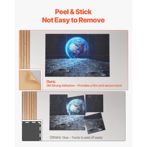 6 Pack Art Acoustic Panels 7087 x 4724 x 0.4 inch Soundproof Wall Tiles