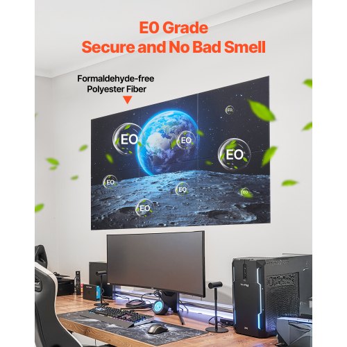 6 Pack Art Acoustic Panels 7087 x 4724 x 0.4 inch Soundproof Wall Tiles