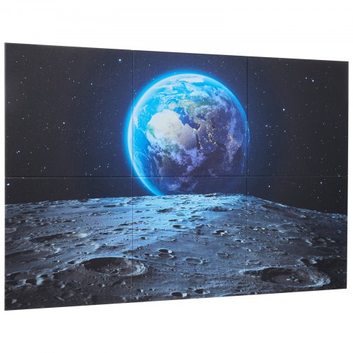 6 Pack Art Acoustic Panels 7087 x 4724 x 0.4 inch Soundproof Wall Tiles