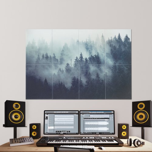8 Pack Art Acoustic Panels 63 x 2362 x 0.4 inch Soundproof Wall Tiles
