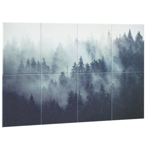 8 Pack Art Acoustic Panels 63 x 2362 x 0.4 inch Soundproof Wall Tiles