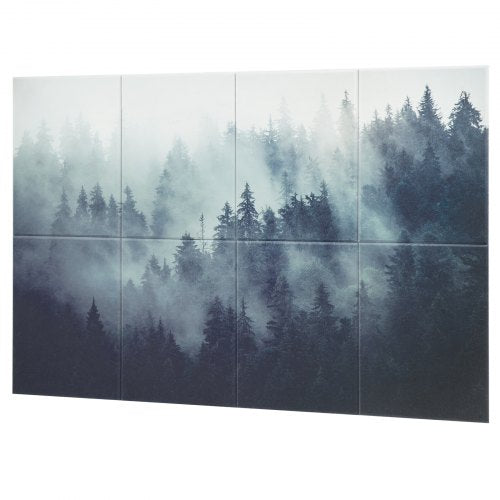 8 Pack Art Acoustic Panels 63 x 2362 x 0.4 inch Soundproof Wall Tiles